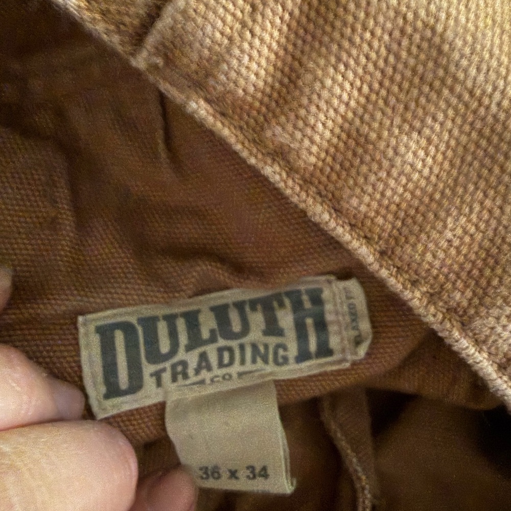 Duluth Firehose Tan Work Pants 36x34